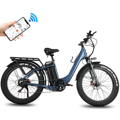 Y26 750W E-Bike Ebike Men Women, 30A City E Bike, 26×4.0 Fatbike（Suitable for people over 173cm）