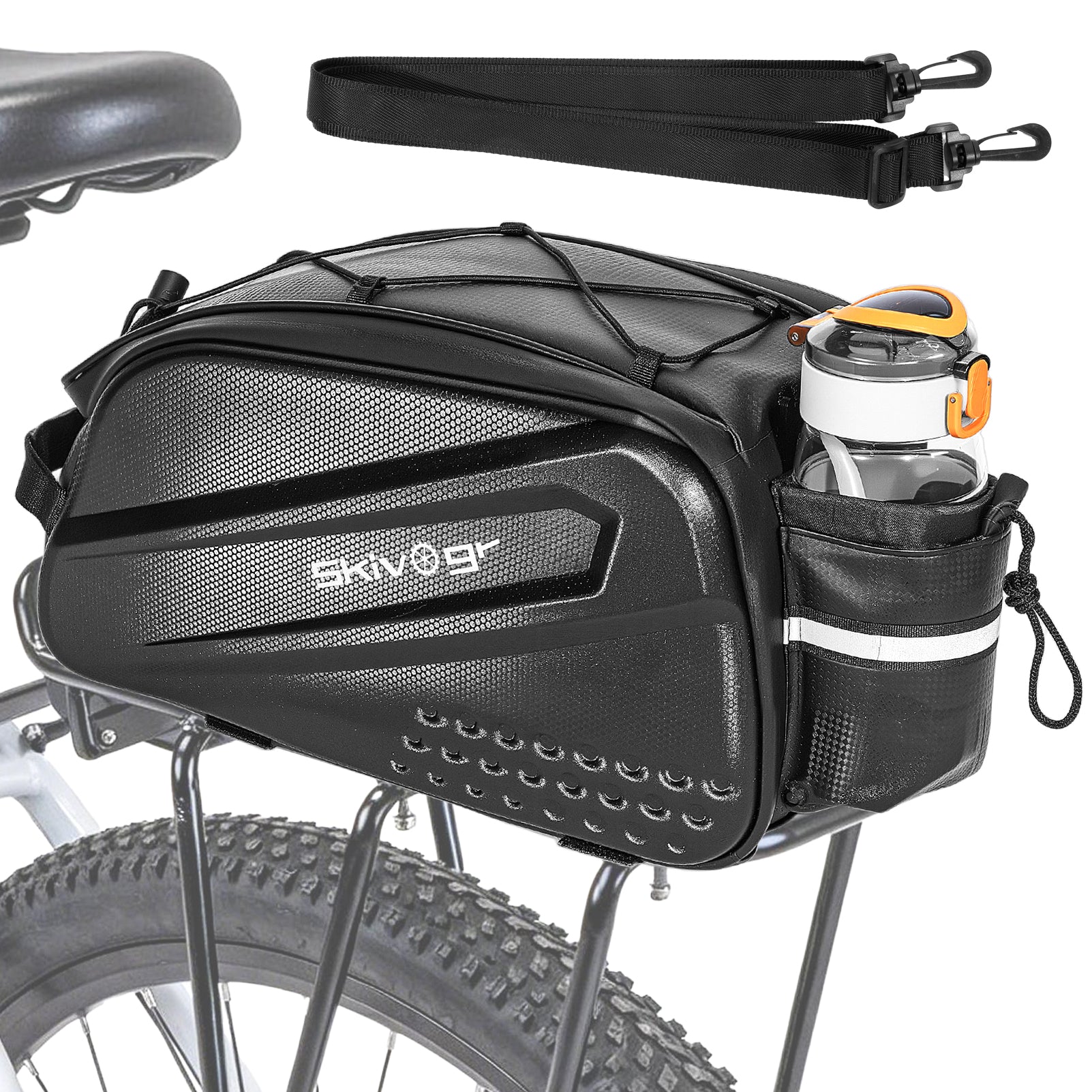 Bicycle bags for luggage racks