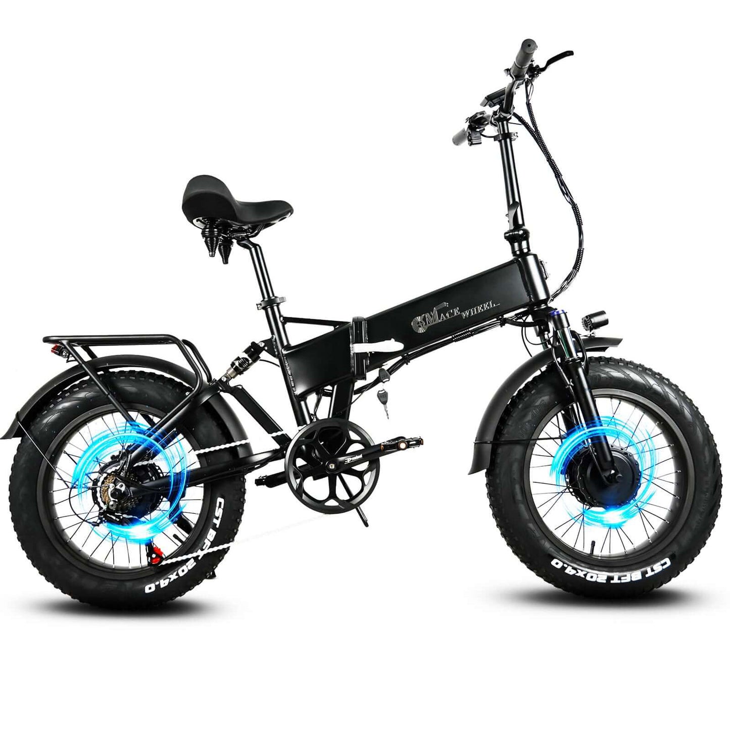 RX20 2000W E Bike Dual Motor, 20"×4.0 Fat Ebike, 48V 18Ah Foldable E-bike Men Women