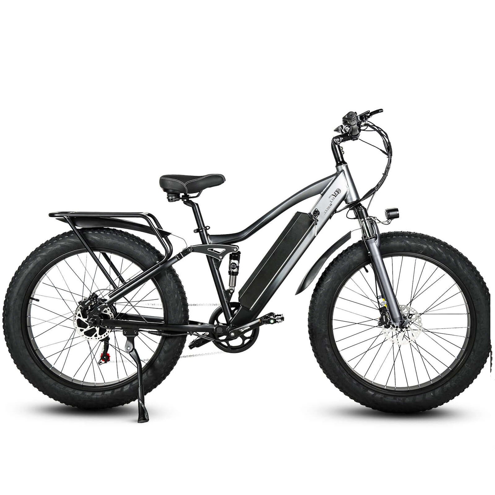 TP26 750W Full Suspension Electric Fatbike 48V 17Ah Battery Skivogr