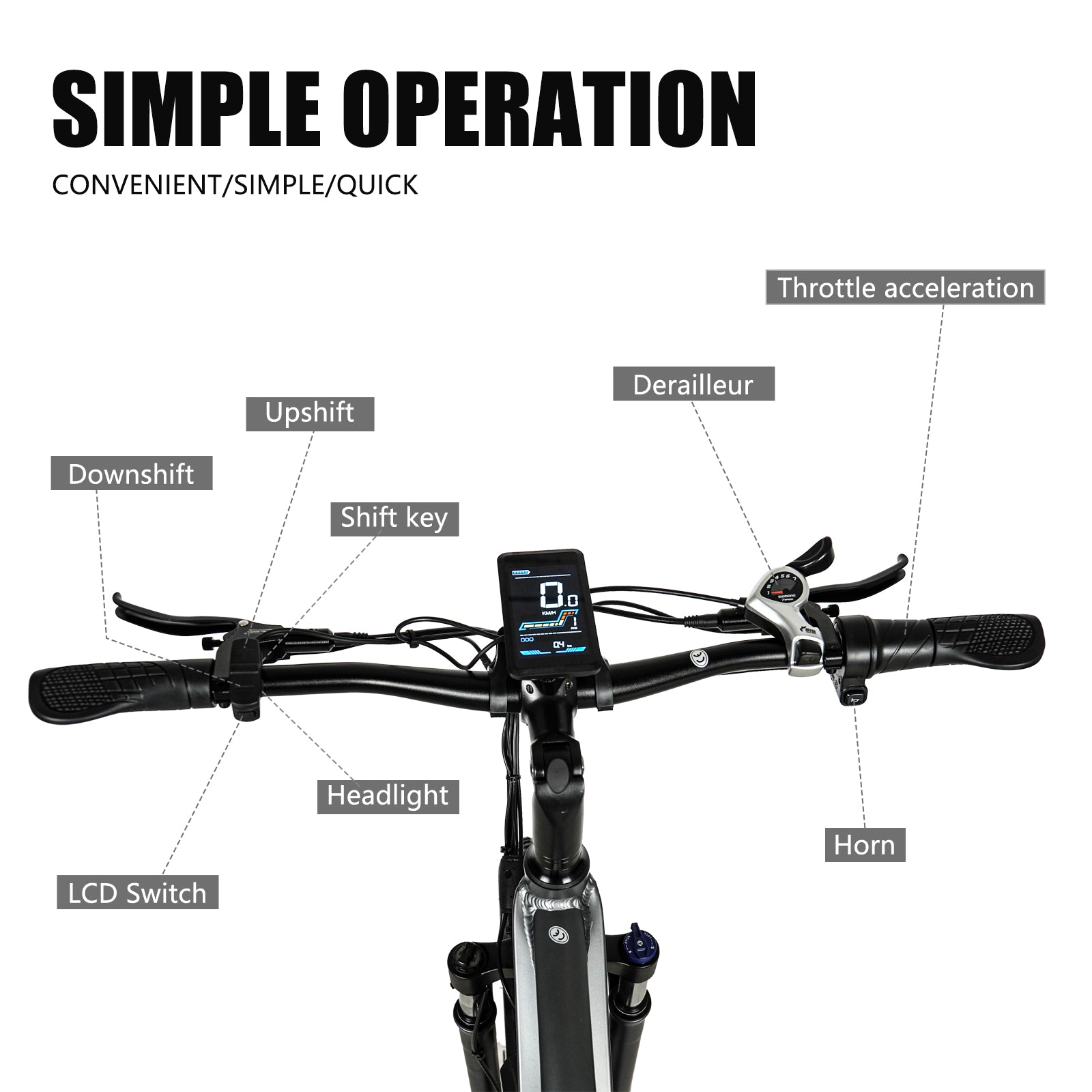 TP26 750W Full Suspension Fatbike Electric Bikes, 48V 17Ah Battery