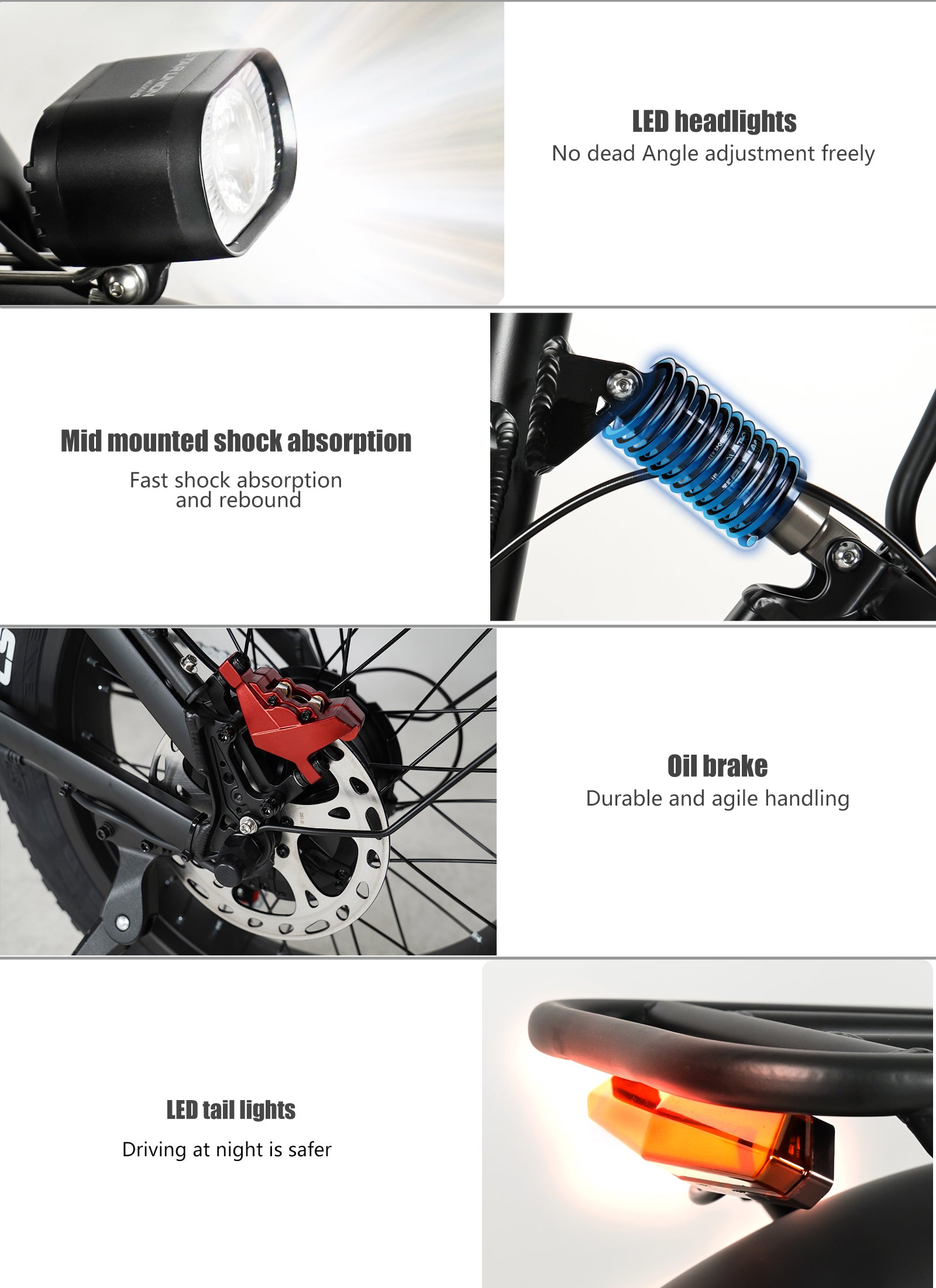 RX20 2000W Dual Motor Fat Ebike, 20