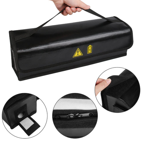 Bicycle battery fireproof bag
