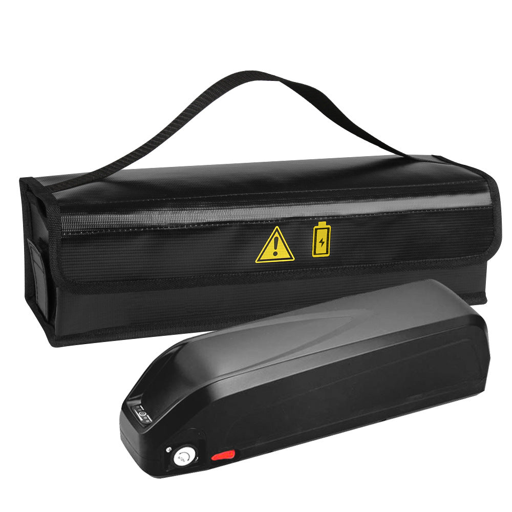 Bicycle battery fireproof bag